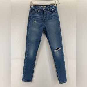 Levi's Women's Ripped‎ Skinny Wedgie Jeans Blue Size 25